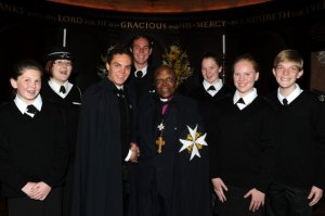 Cadets from Allen Glen get to meet the Prior, Archbishop Emeritus Desmond Tutu
